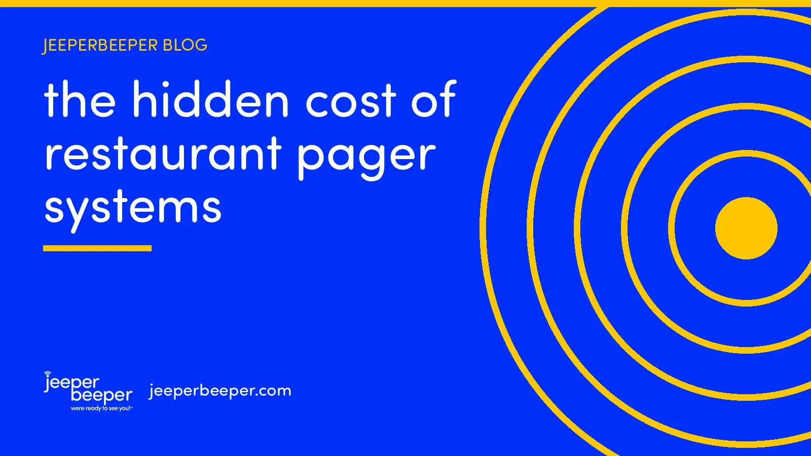 JeeperBeeper blog: The Hidden Cost of the Restaurant Pager System (And Why Restaurants Are Ditching Them)